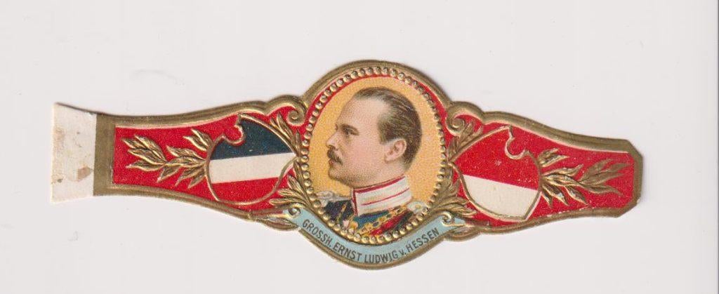 sigarenbanden - ERNST LUDWIG V. HESSEN, Verzamelen, Rookartikelen, Aanstekers en Luciferdoosjes, Ophalen of Verzenden, Gebruikt