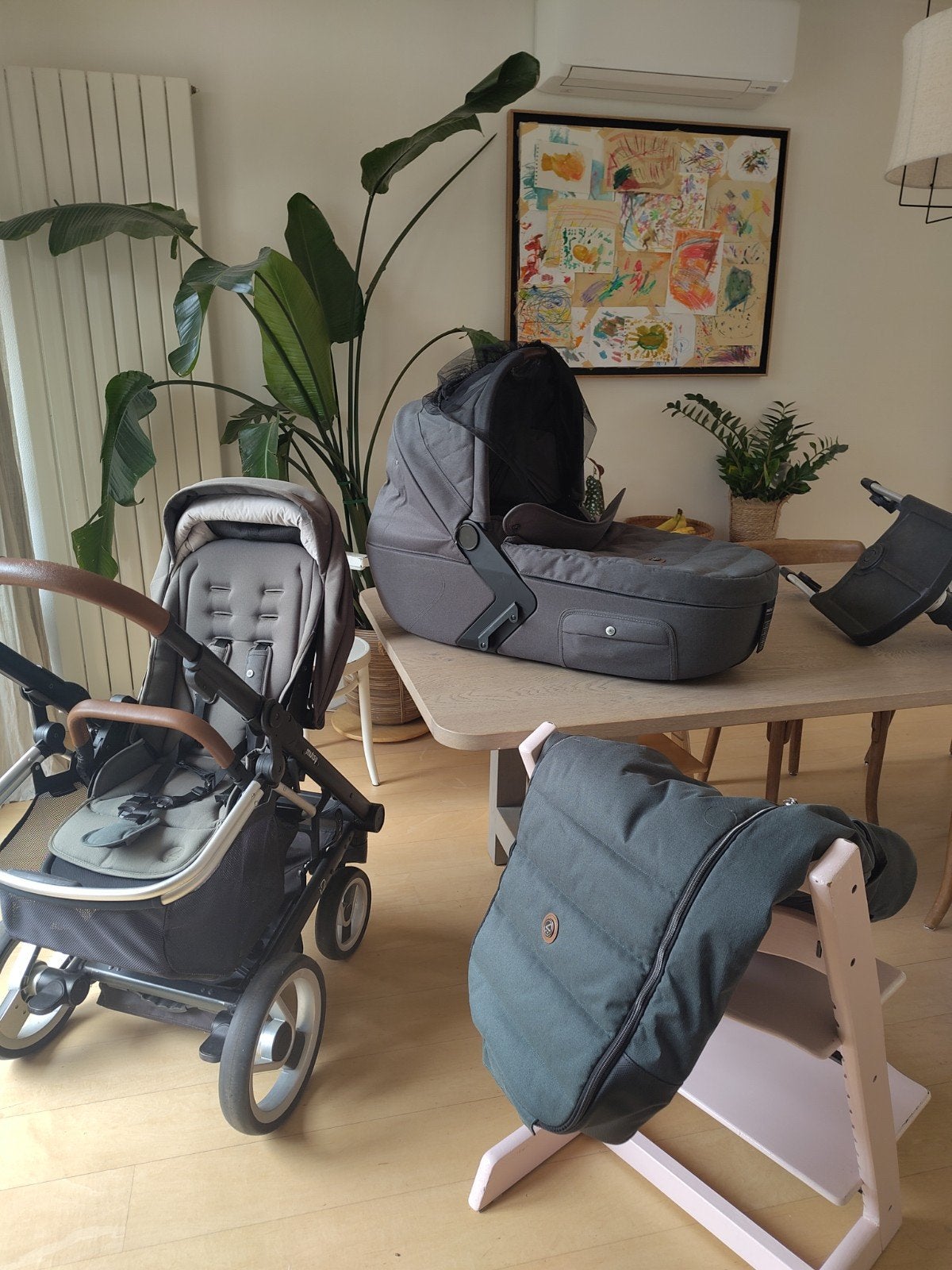 Mutsy Igo kinderwagen met reiswieg en voetenzak, Gebruikt, Met reiswieg, Mutsy, Ophalen