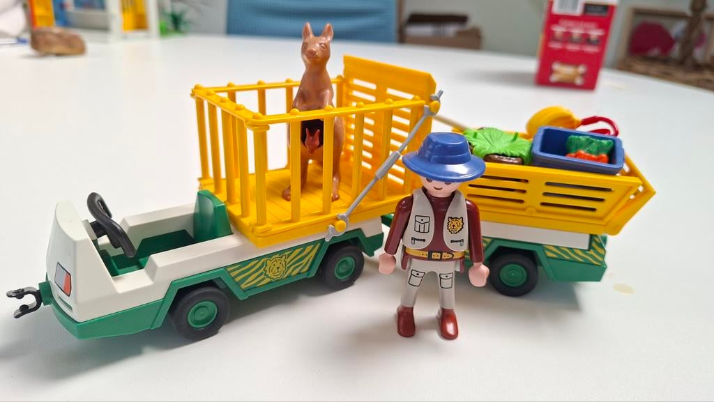 Playmobil Dierentuin Transportwagen met Kangoeroe, Kinderen en Baby's, Speelgoed | Playmobil, Ophalen of Verzenden