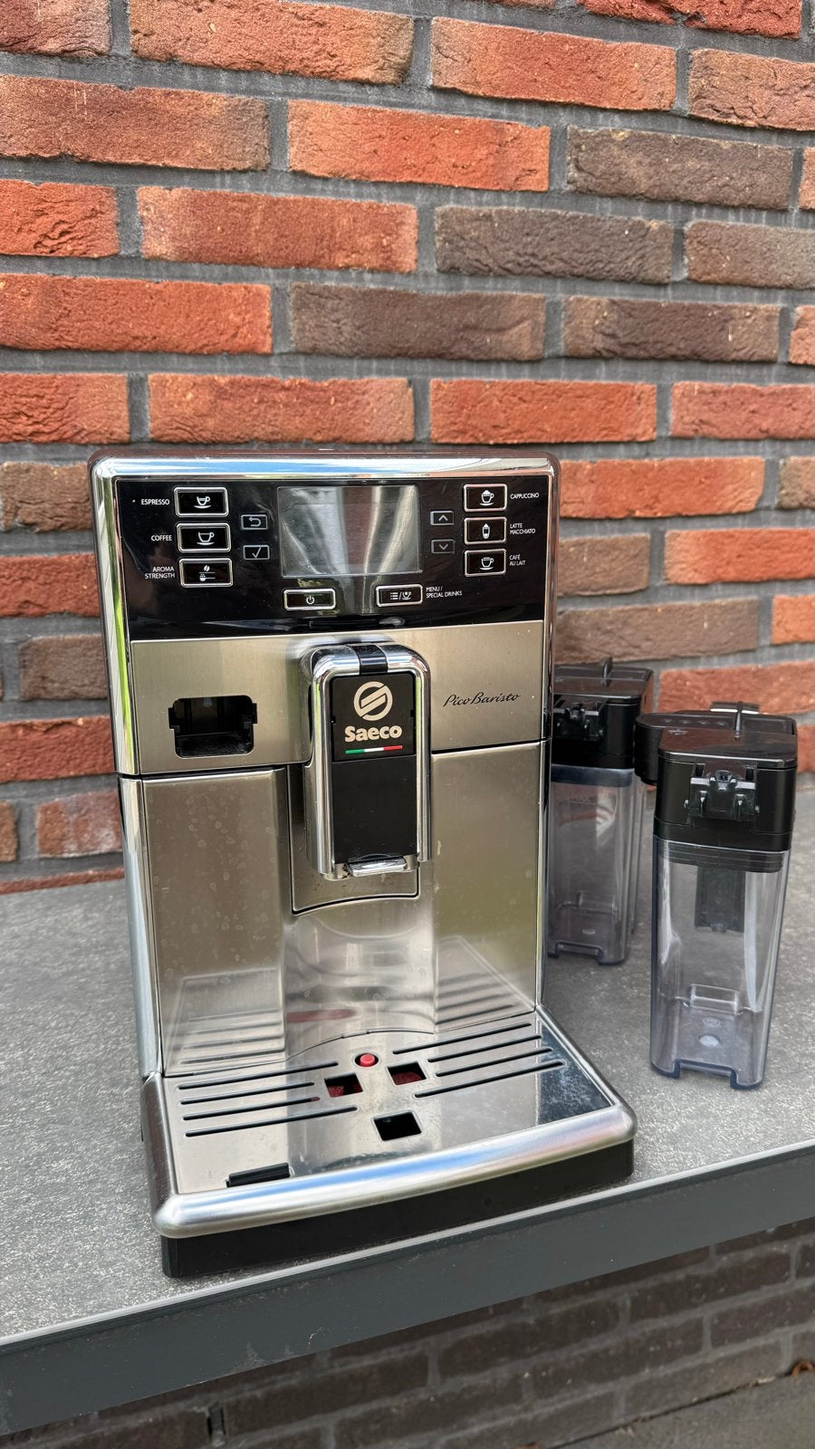 Saeco PicoBaristo espressomachine, Afneembaar waterreservoir, Gebruikt, Verzenden, Espresso apparaat