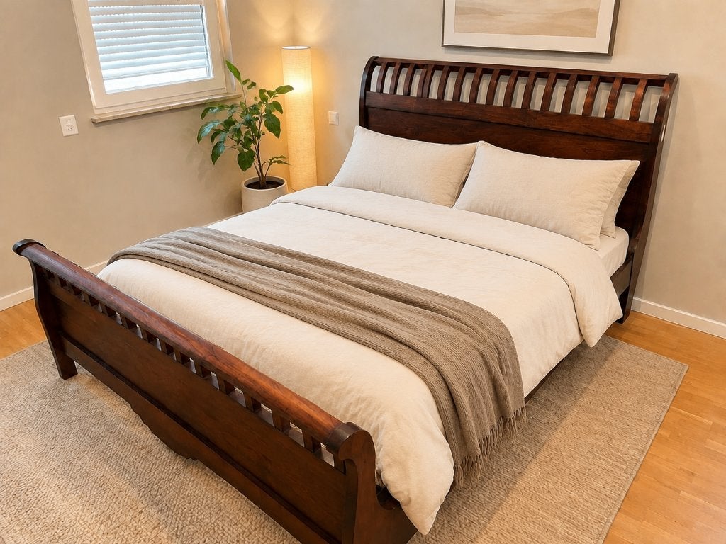 huis en inrichting, Huis en Inrichting, Slaapkamer | Bedden, Ophalen, Verstelbaar, Bruin, Tweepersoons