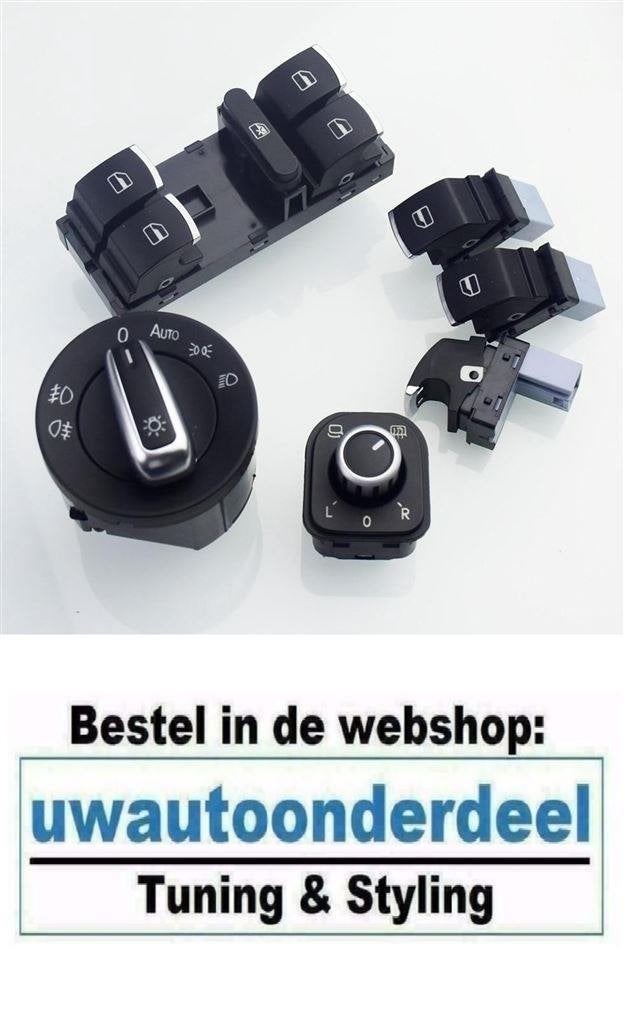 Raam Licht Spiegel Schakelaar 5 Deurs Geschikt Voor VW Golf, Verzenden, Automotive Parts, A.parts@hotmail.nl, Trasmolenlaan 12 3447 GZ Woerden