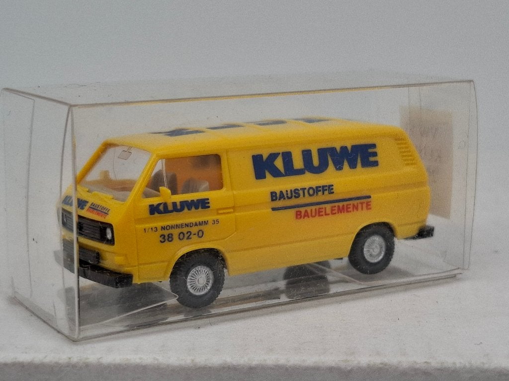 VW T3 "Kluwe Baustoffe" - Wiking 1/87, Verzenden, Zo goed als nieuw, Auto, Wiking