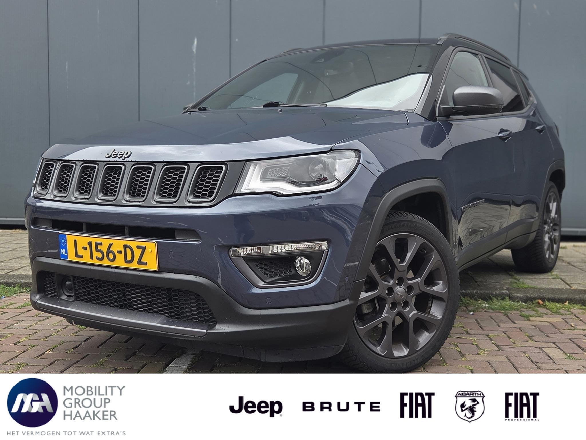 Jeep Compass 1.3T S | Apple-Android | Schuif-kanteldak | Tre, Auto's, Jeep, 4 cilinders, 150 pk, Blauw, 600 kg