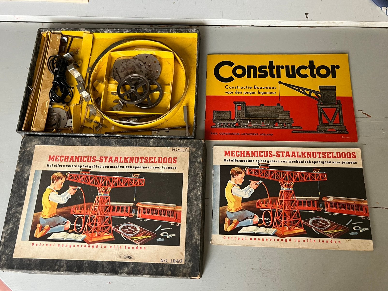 Meccano Constructor doos en boekjes, Antiek en Kunst, Ophalen of Verzenden