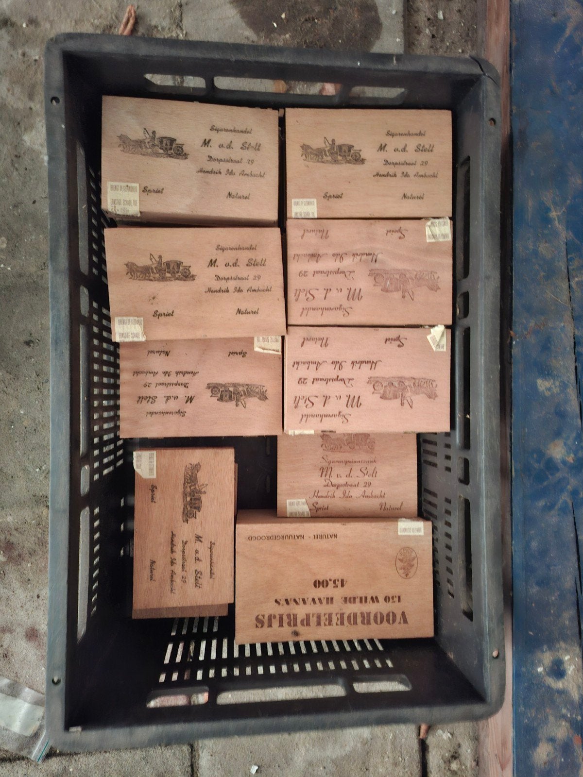 Te koop partij houten sigarenkistjes verschillende merken, Ophalen of Verzenden, Gebruikt