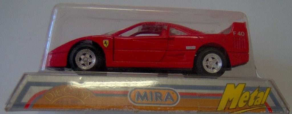 Mira made in Spain Ferrari F40 nieuw in doos 1:25 modelauto., Ophalen of Verzenden, Nieuw, Auto, Overige merken