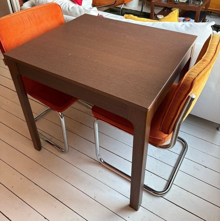 Ekedalen uitschuifbare tafel, Huis en Inrichting, Tafels | Eettafels, Gebruikt, 50 tot 100 cm, 100 tot 150 cm, Rechthoekig, Ophalen