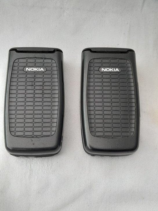 2x Nokia 7600 - Vintage Telefoons -, Gebruikt, Overige modellen, Zwart, Fysiek toetsenbord