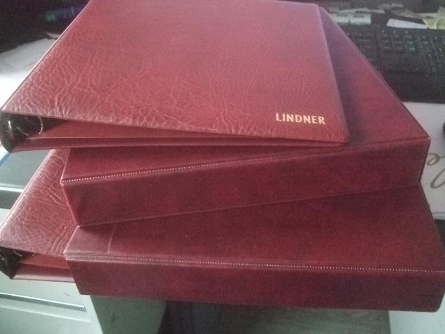 Lindner banden rood incl cassette 2x, Postzegels en Munten, Postzegels | Toebehoren, Verzenden, Verzamelalbum