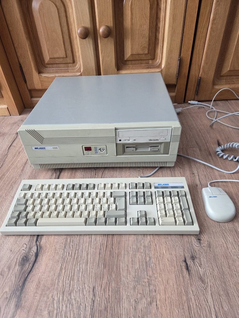 Laser 386 pc incl toetsenbord en muis van Laser, Computers en Software, Ophalen, Laser