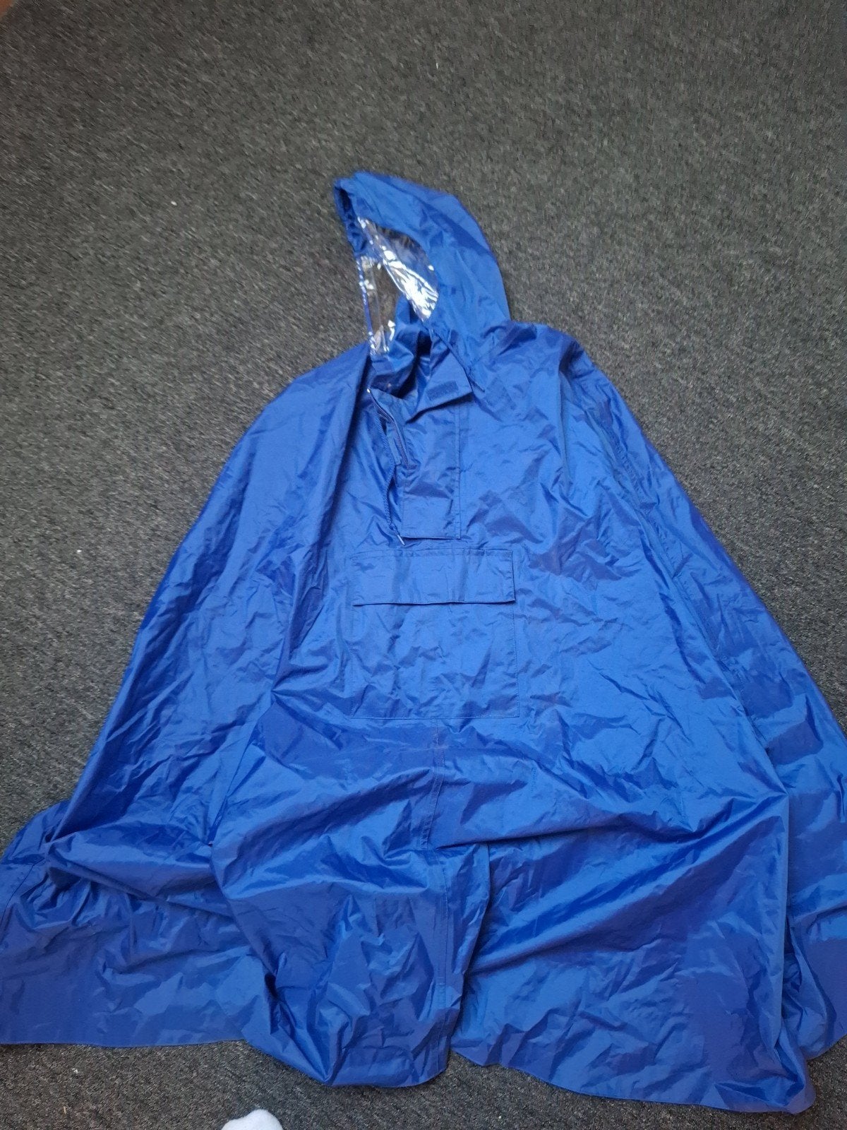 Hema Regenponcho - Blauw, Ophalen of Verzenden, Gebruikt, Regenpak, Dames
