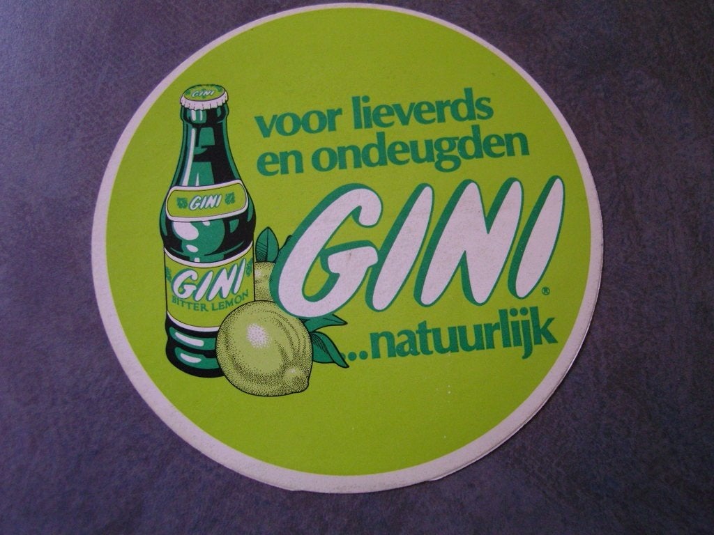 sticker voor lieverds en ondeugden GINI ... Natuurlijk, Verzamelen, Ophalen, Zo goed als nieuw