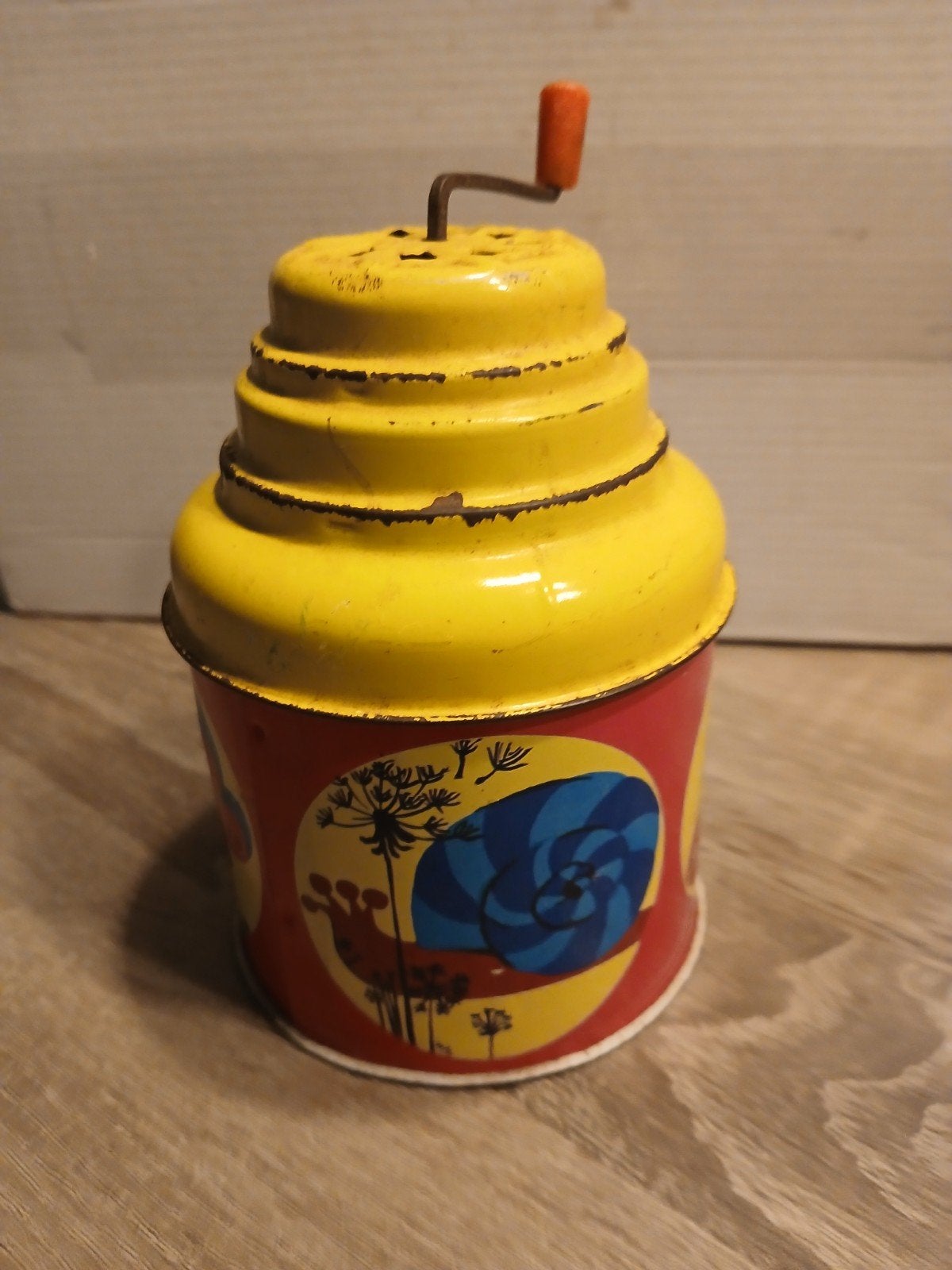 vintage blikken muziekdoos jaren 1950, Antiek en Kunst, Ophalen of Verzenden