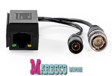 CCTV beveiligings Videobalun, Full HD - BNC+DC, RJ-45, Ophalen, Nedis, Nieuw, Marbeco