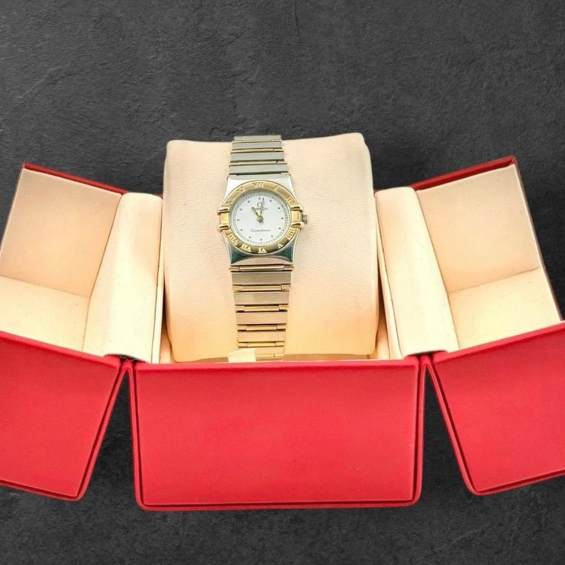 Omega Constellation Dameshorloge Staal/Goud, Overige merken, Gebruikt, Staal, Polshorloge