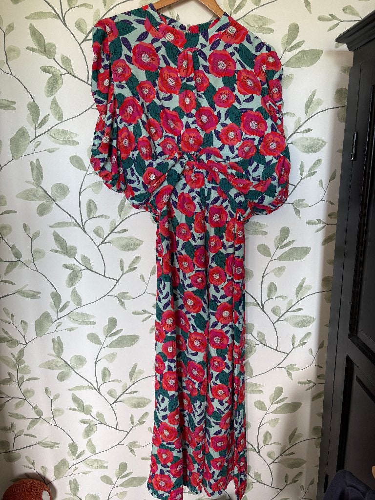 Azzurro pak broek en top zomerpak roze groen paars large, Azzurro, Kostuum of Pak, Maat 42/44 (L), Nieuw