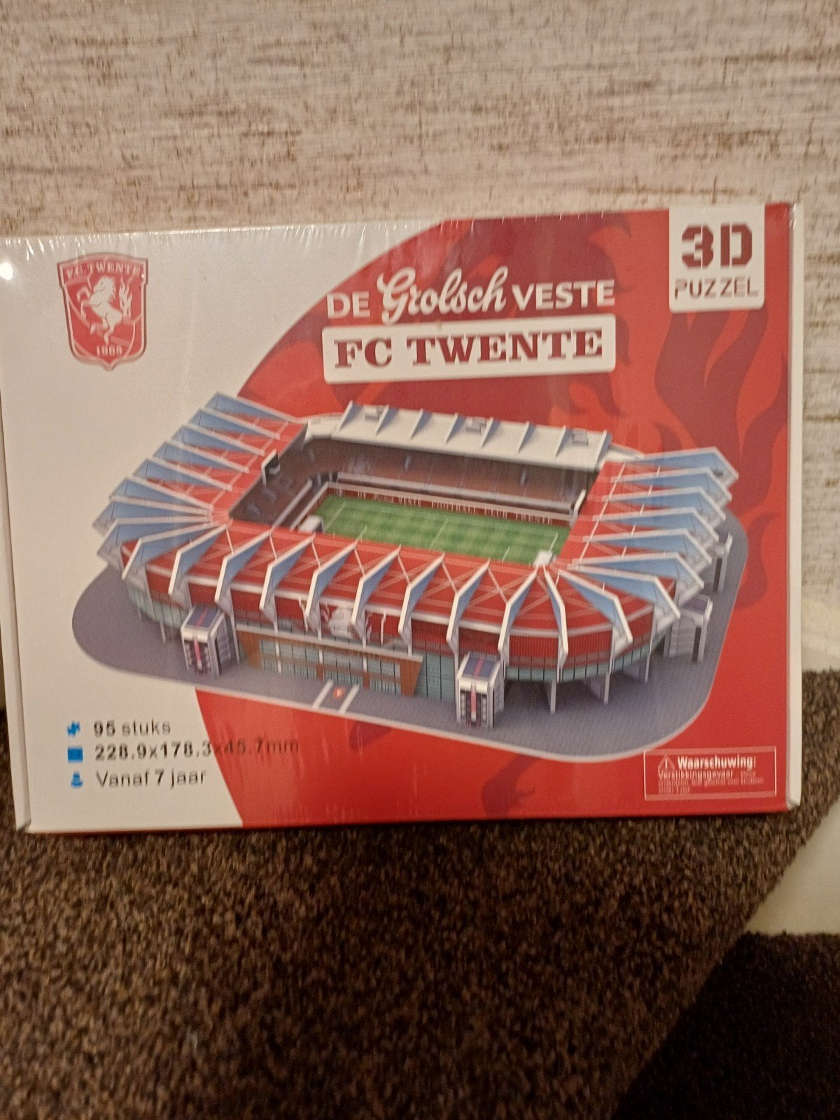 3D Puzzel FC Twente De Grolsch Veste Stadion, Ophalen of Verzenden, Meer dan 50 stukjes, Nieuw, 6 jaar of ouder