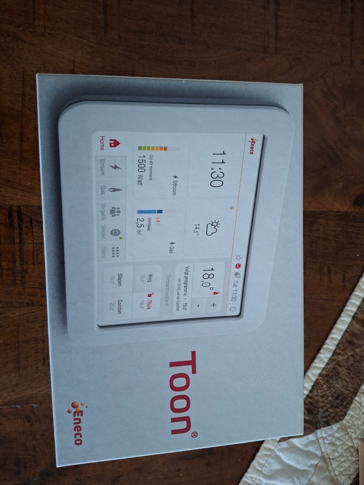 Eneco Toon 1 Slimme Thermostaat - Compleet in doos, Doe-het-zelf en Verbouw, Ophalen of Verzenden