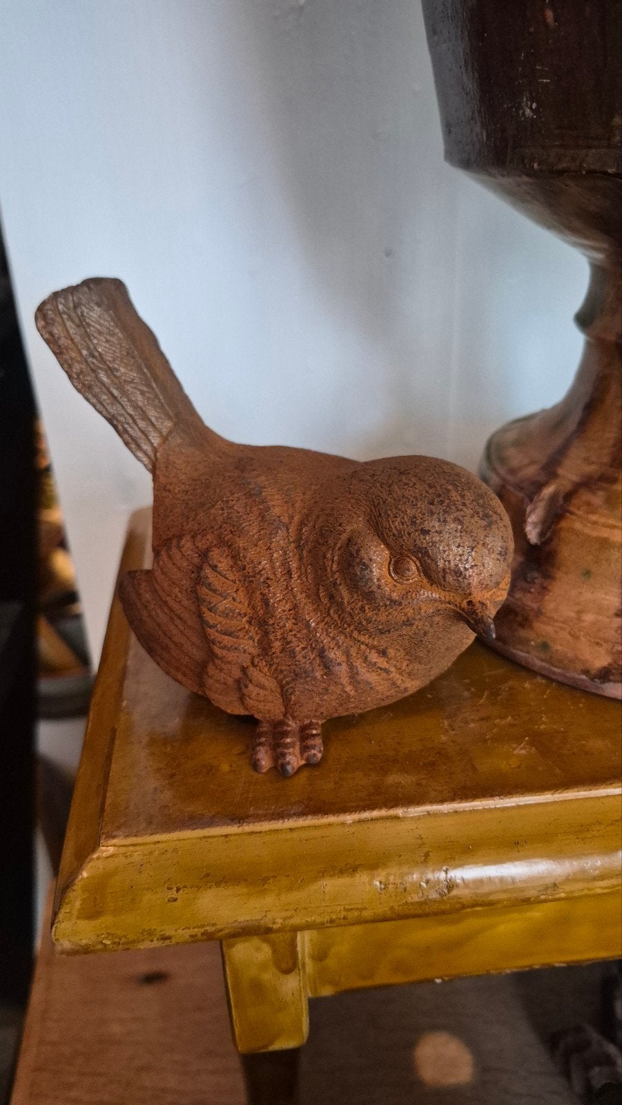 Gietijzeren Vogel Mus - Decoratief Beeldje, Ophalen of Verzenden, Nieuw