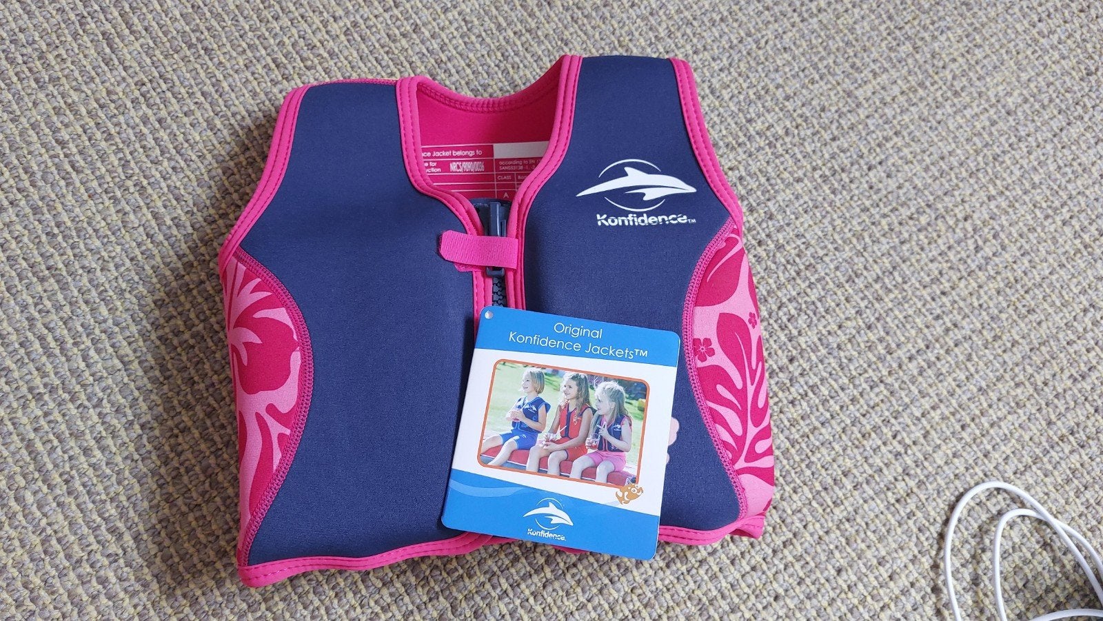 Konfidence Zwemvest voor kinderen - Roze/Blauw, Ophalen, Zo goed als nieuw