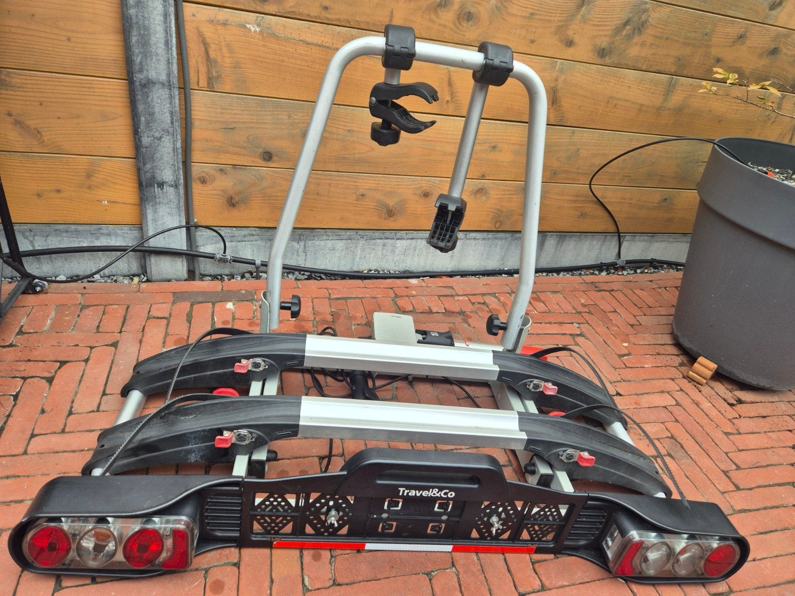 fietsendrager Travel & Co (ANWB), Auto diversen, Fietsendragers, Ophalen, Gebruikt, 2 fietsen, Trekhaakdrager