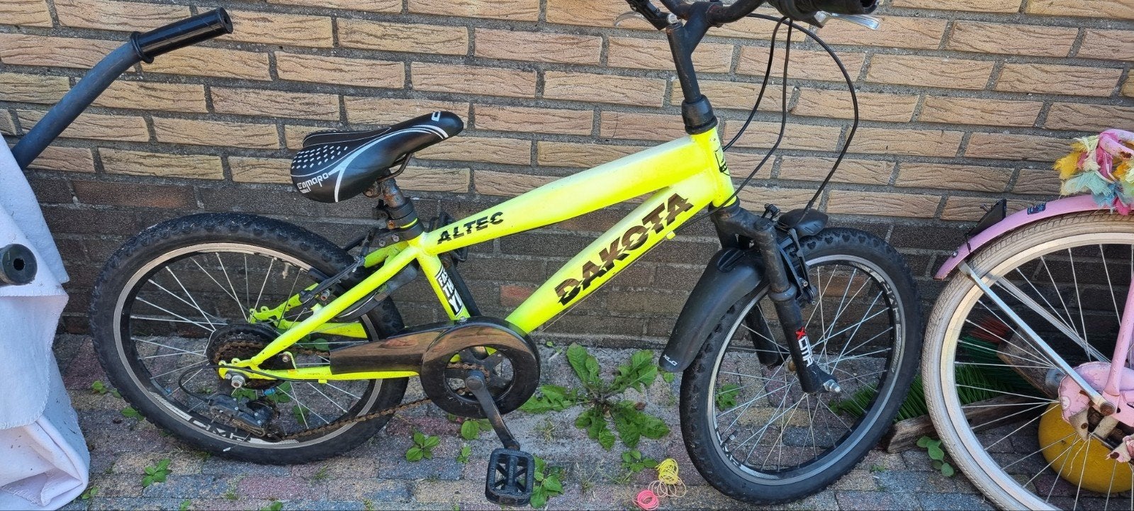 Altec Dakota Kinderfiets - Neon Geel - 20 inch, Ophalen