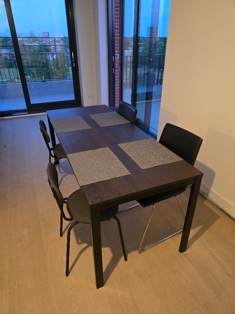VANGSTA (Ikea) – Uitschuifbare tafel – inclusief bezorging, Huis en Inrichting, Tafels | Eettafels, Ophalen, Zo goed als nieuw