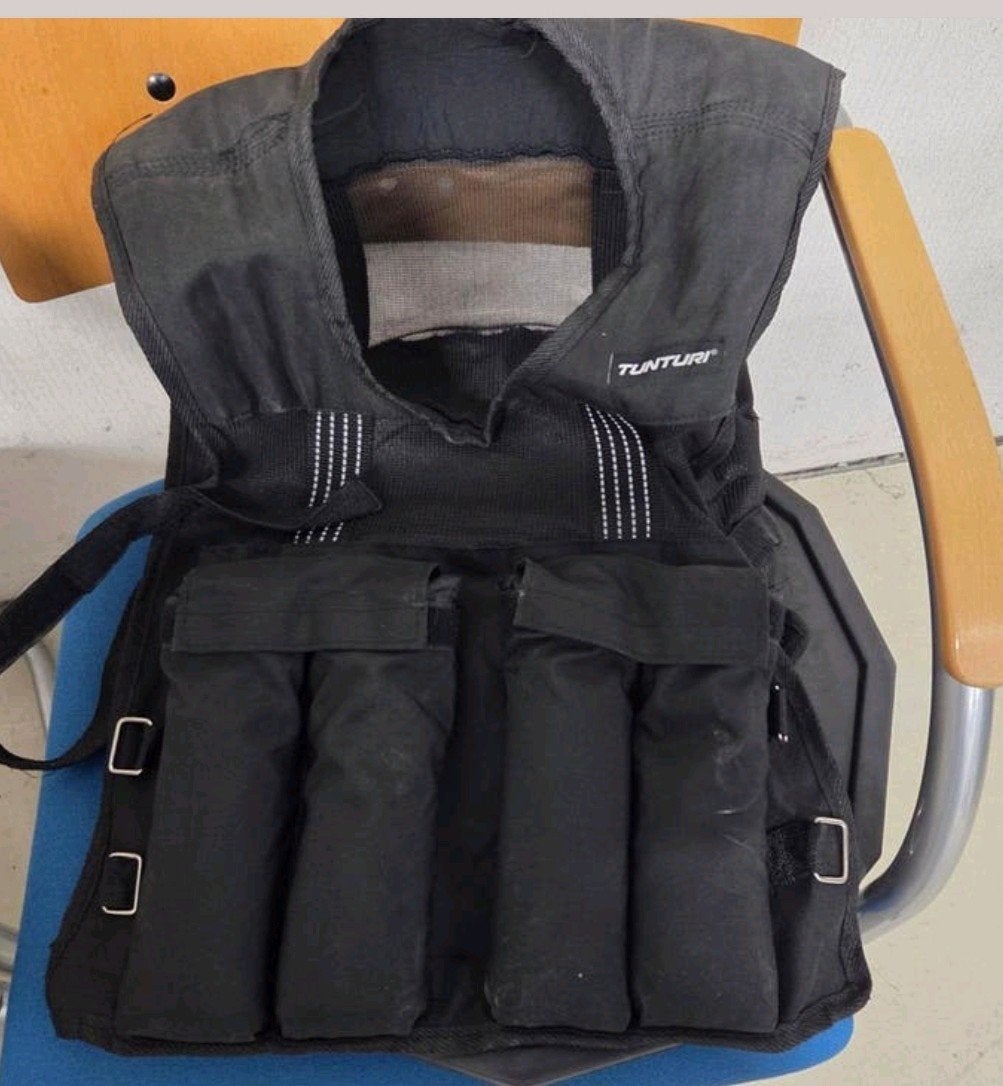 verstelbaar gewichtsvest 15kg trainingsvest, Ophalen of Verzenden, Zo goed als nieuw, Fitnessbank