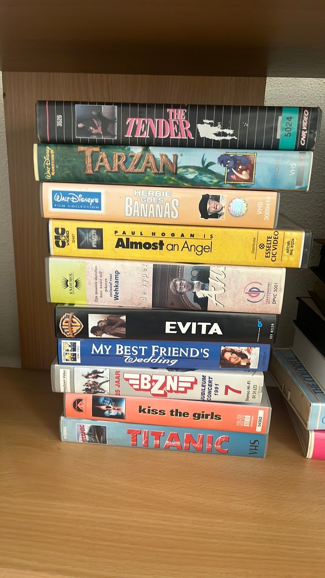 Diverse VHS videobanden: Tarzan, Titanic, Evita en meer, Ophalen of Verzenden, Vanaf 6 jaar, Actie en Avontuur, VHS