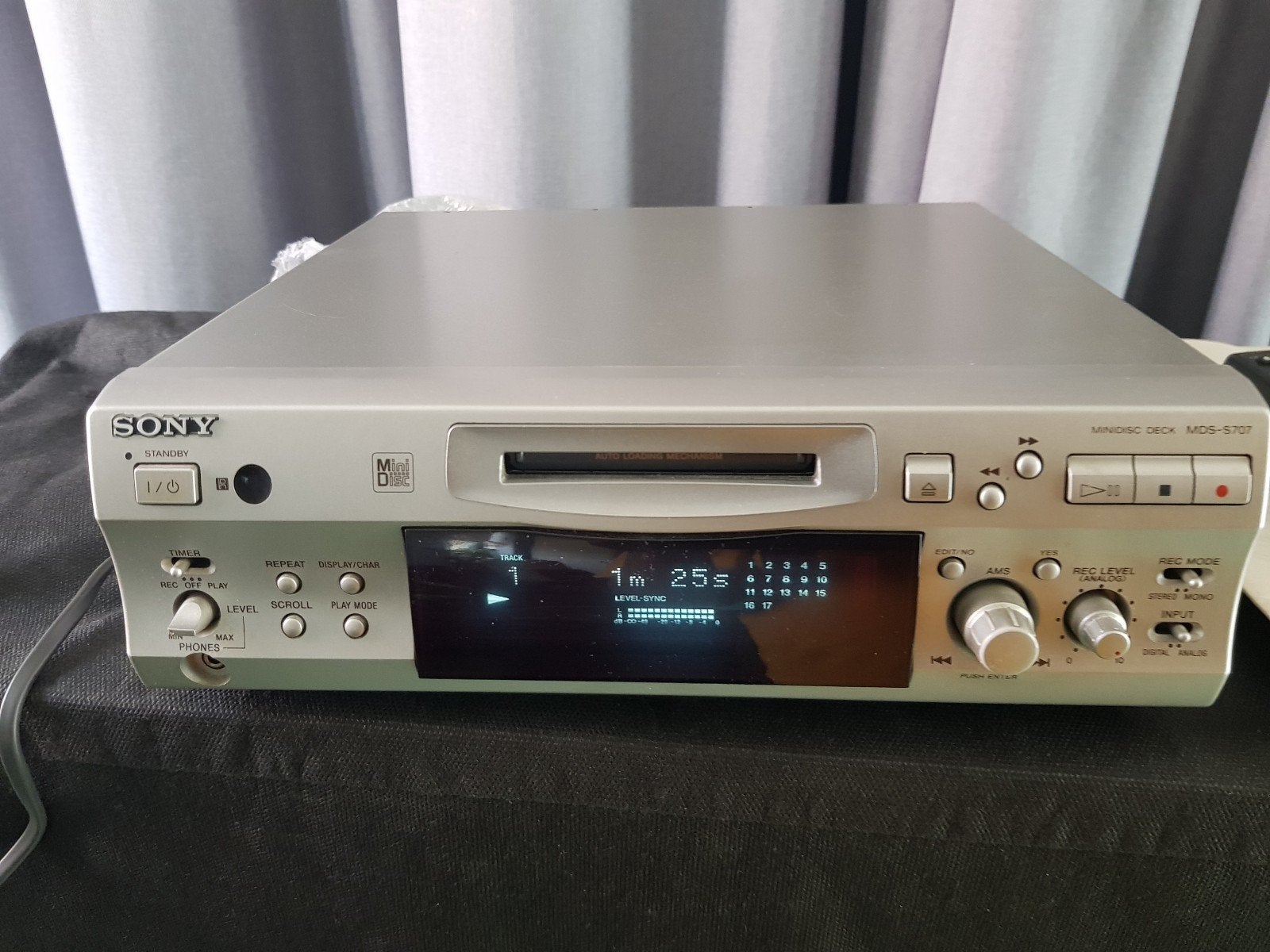 Sony MINIDISC MDS-S707 MET AFSTANDSBEDIENING, Verzenden, Minidisc-speler