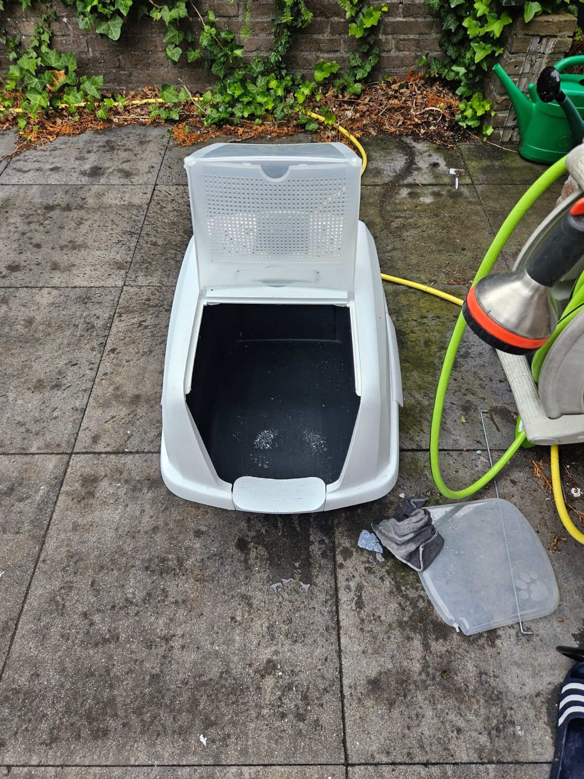 XXL Kattenbak, Ophalen