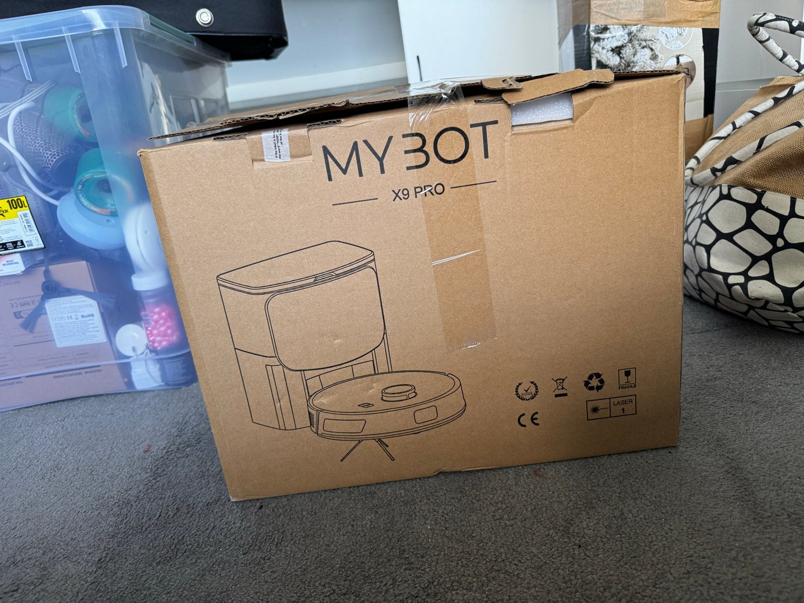 MYBOT X9 PRO Robotstofzuiger met Dweilfunctie, Ophalen, Overige merken, Gebruikt, Dweilfunctie