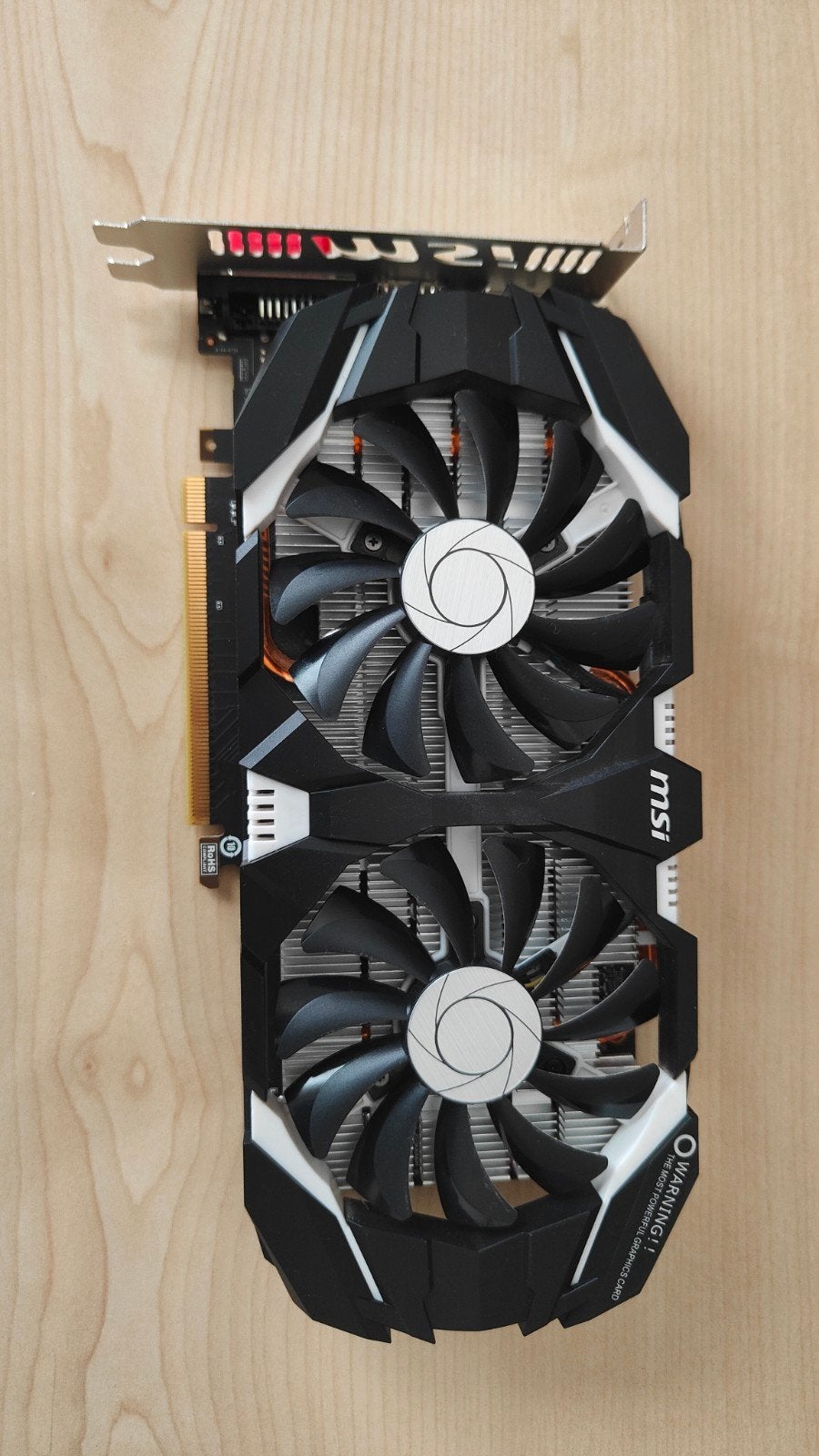 MSI GeForce GTX 1060 6GT OCV1 Videokaart, Computers en Software, PCI-Express 3, Gebruikt, Ophalen of Verzenden, GDDR5