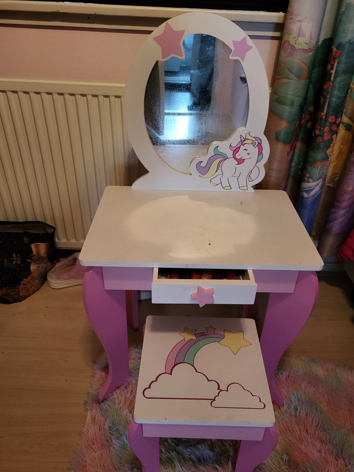 Eenhoorn make-up tafel voor kleuter, Kinderen en Baby's, Ophalen