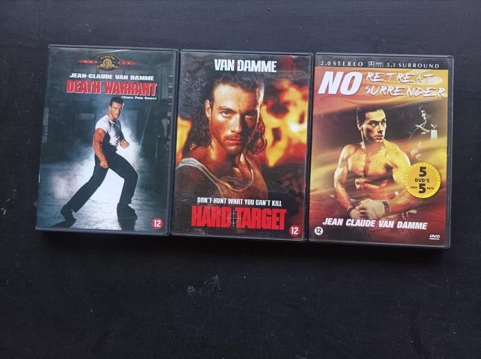 JCVD 3 pack o.a. Death Warrant, Hard Target DVD, Vanaf 16 jaar, Ophalen of Verzenden, Zo goed als nieuw