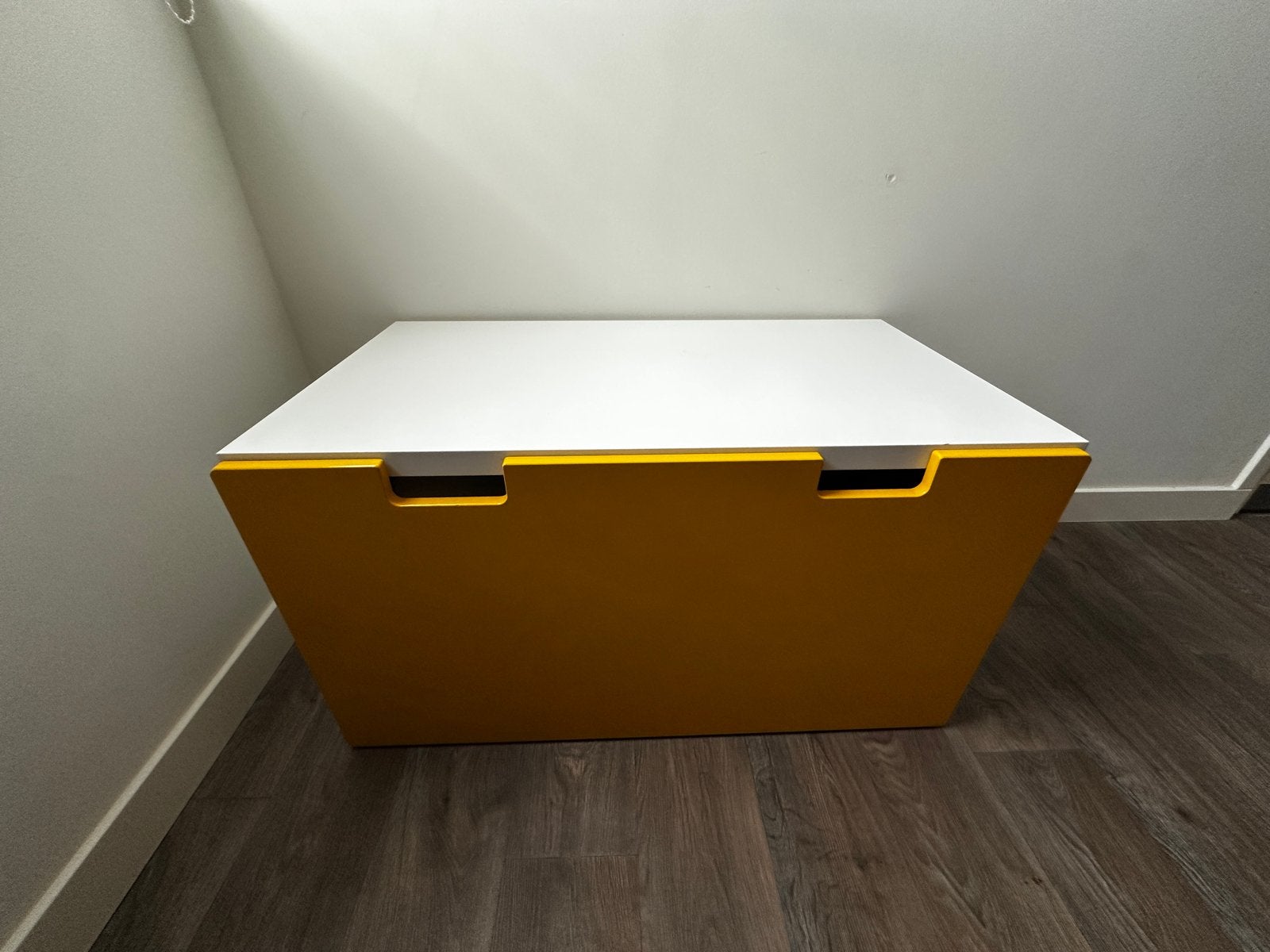 IKEA Stuva kist / opbergbank geel-wit, Ophalen, Overige materialen, Gebruikt, 50 tot 100 cm