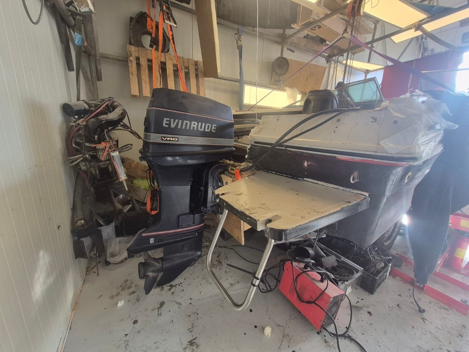 Evinrude 70pk 2-takt buitenboordmotor autolube, Ophalen, Gebruikt, Met afstandsbediening, 30 pk of meer