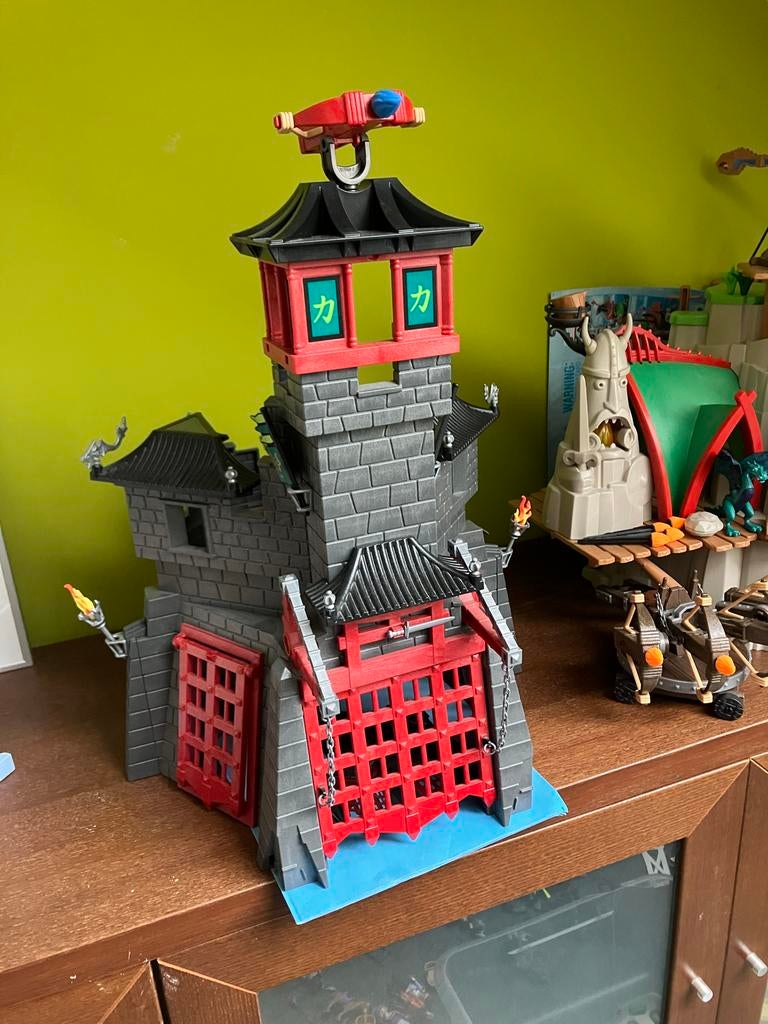 Playmobil Drakenrijders Fort en Figuren, Kinderen en Baby's, Speelgoed | Playmobil, Ophalen of Verzenden, Zo goed als nieuw, Complete set