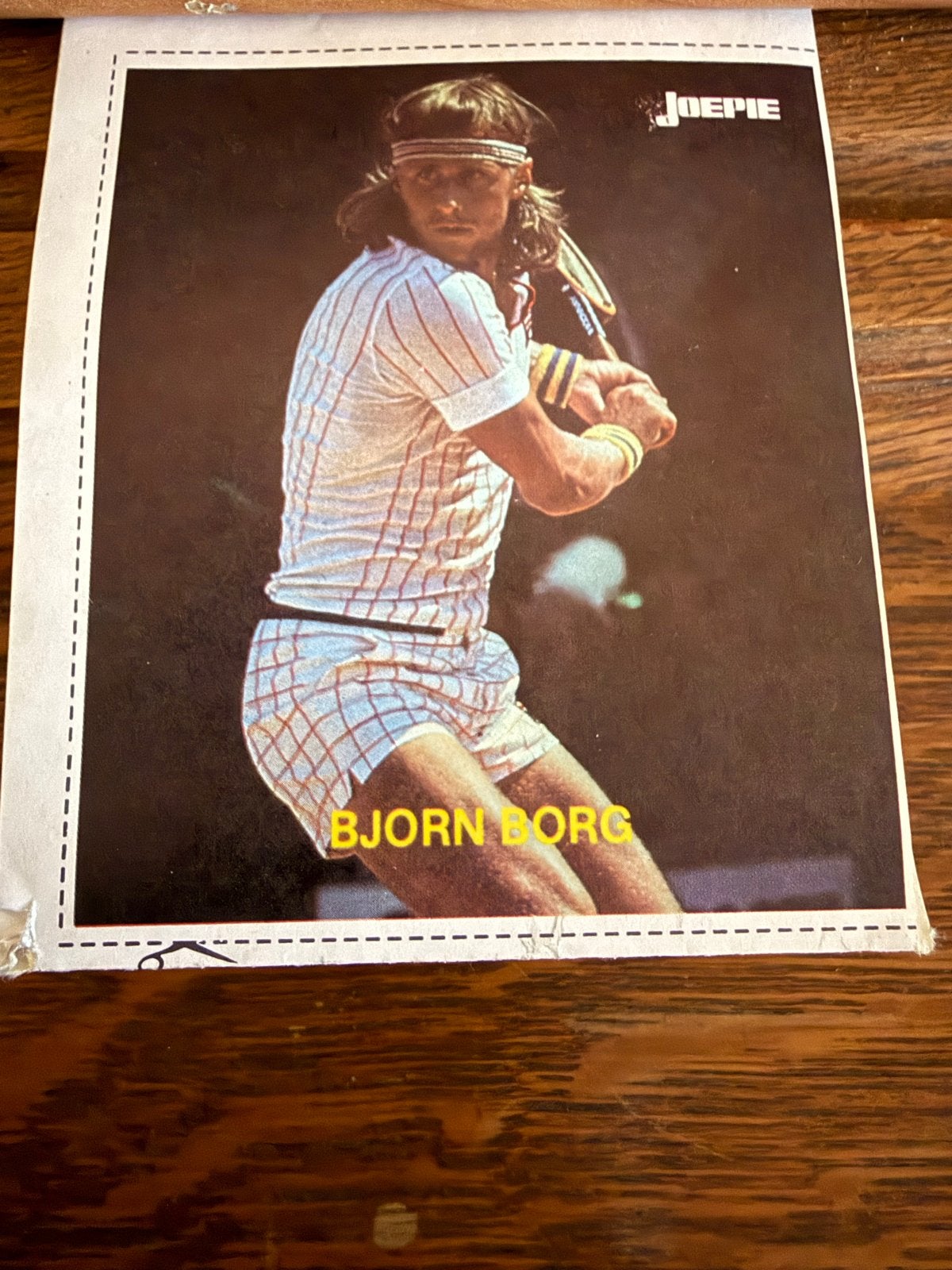 Joepie Björn Borg Poster/Plaatje, Ophalen of Verzenden, Zo goed als nieuw, Overige typen