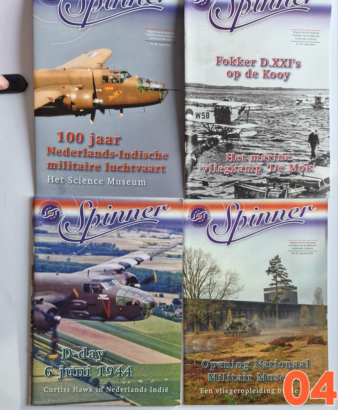 7x Spinner tijdschrift militaire luchtvaart, Ophalen of Verzenden, Zo goed als nieuw, Boek of Tijdschrift