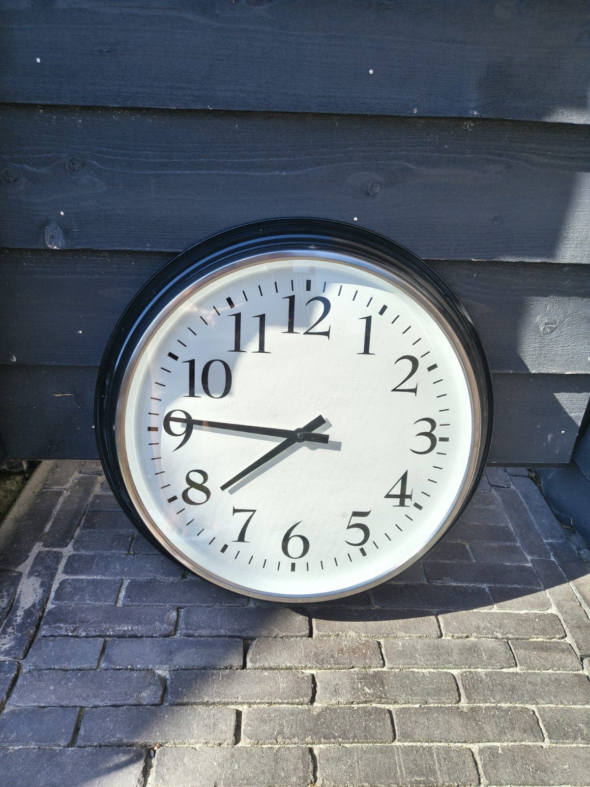 Toffe klok diameter 60cm, Ophalen, Zo goed als nieuw, Wandklok