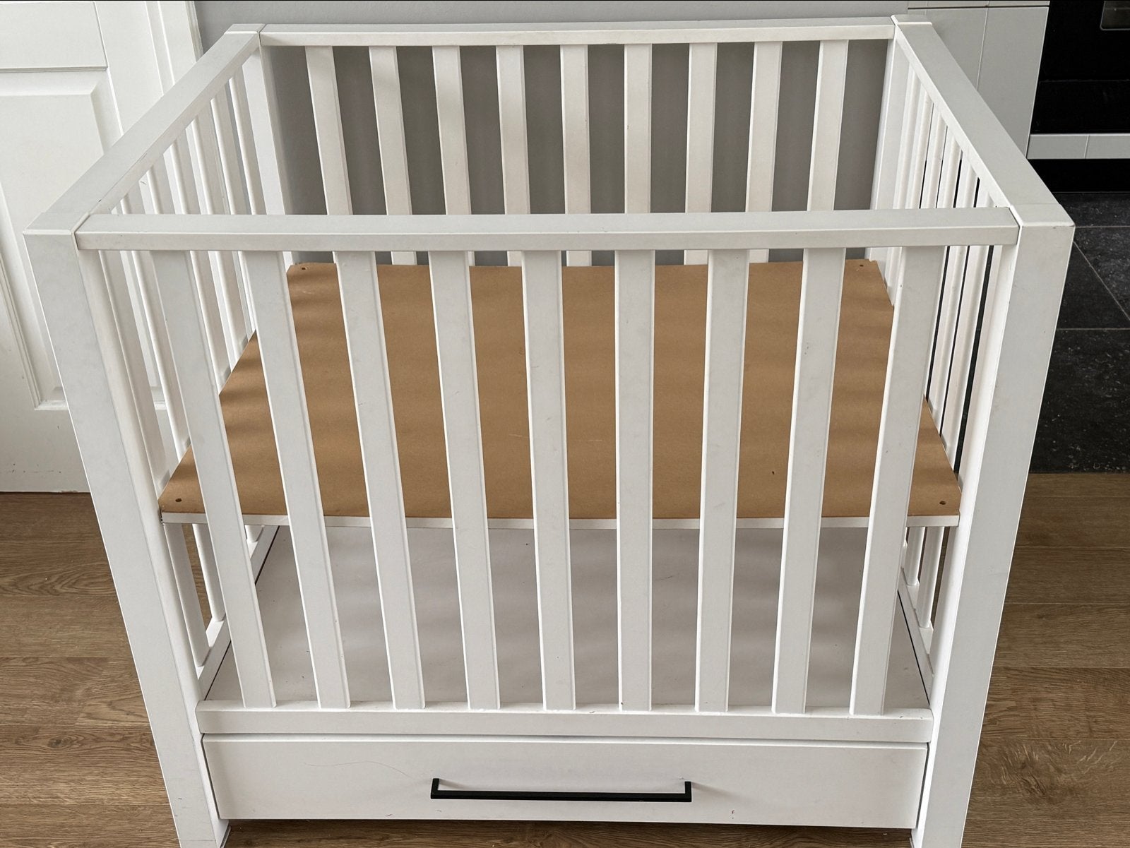 Europe Baby Casper Box inclusief matras en boxkleed, Ophalen, Gebruikt, Vierkant, In hoogte verstelbaar