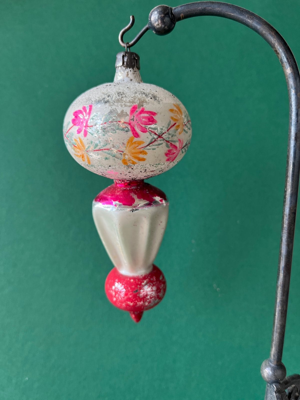 Oude glazen kerstbal (nr.36), Gebruikt, Ophalen of Verzenden, Nvt, Nvt