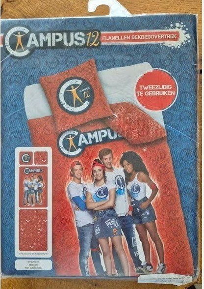 Campus 12 Flanellen Dekbedovertrek - Tweezijdig, Overige merken, Nieuw, Ophalen of Verzenden, Dubbelzijdig