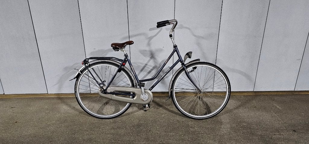 Cumberland damesfiets met terugtraprem in de kleur blauw., Ophalen, Overige merken, Minder dan 10 versnellingen, Terugtraprem