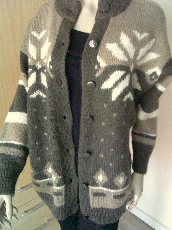 CANDA oversized nieuw Noors vest bruintint maat S, Verzenden, Nieuw, Maat 36 (S), Meerkleurig