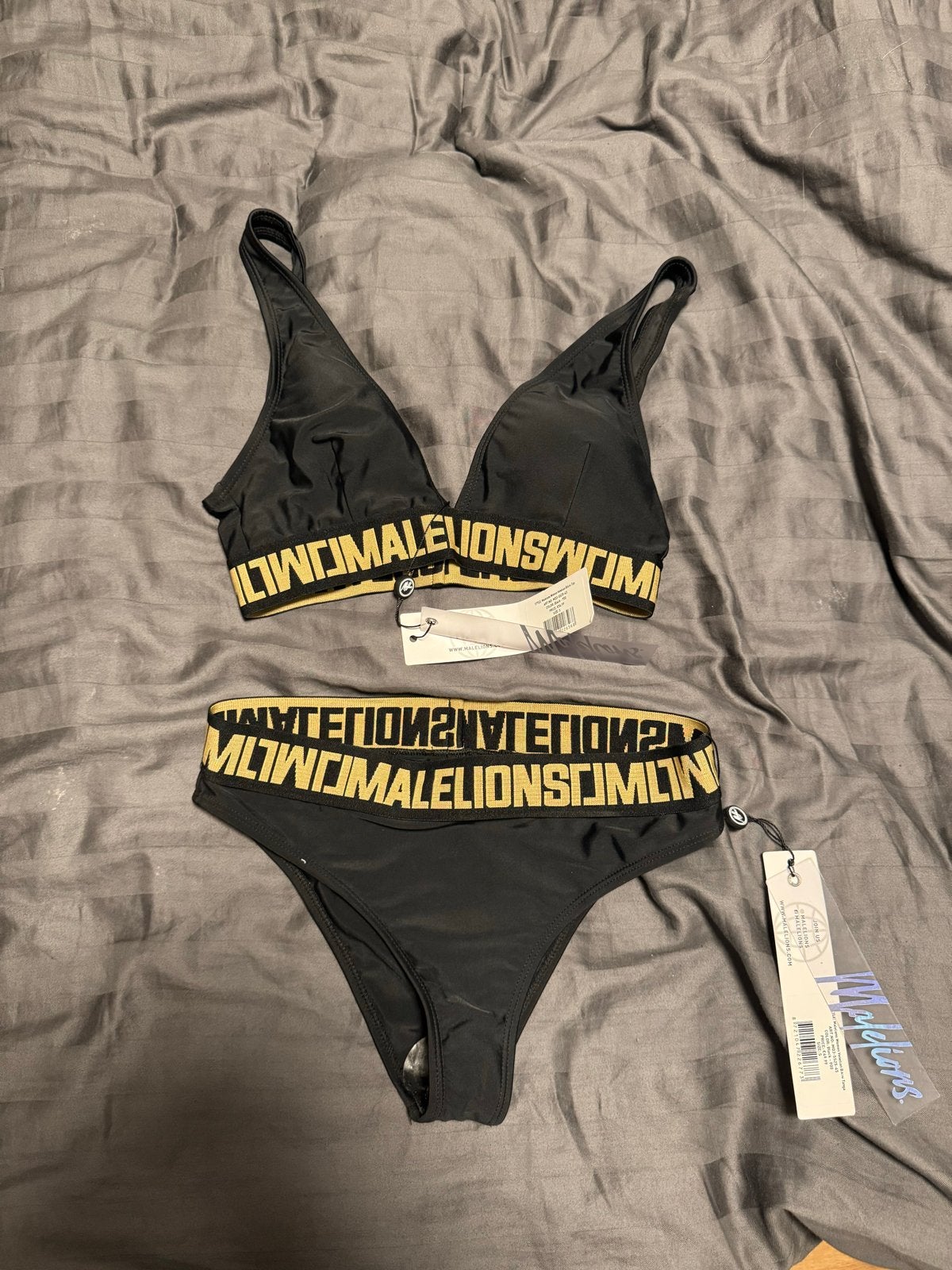 Malelions Bikini Zwart met Goud - Nieuw met kaartjes, Kleding | Dames, Ophalen, Nieuw, Zwart, Bikini
