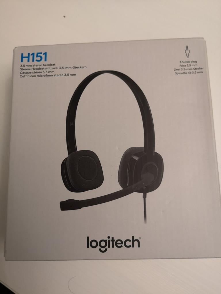 Logitech H151 Stereo Headset met Microfoon - Nieuw in Doos, Ophalen of Verzenden, Nieuw, Over oor (circumaural), Overige merken
