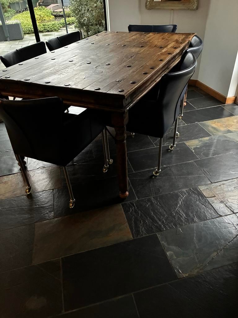 Antieke Java Teak Tafel - Robuust en Karaktervol, Antiek en Kunst, Ophalen
